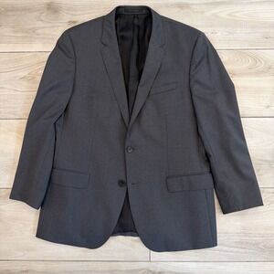 Hugo Boss Boss Men's Grey Charcoal Wool Suit Coat Blazer Size 44R Super 120